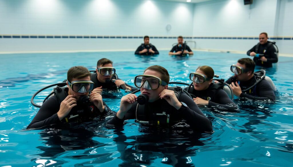 confined water training